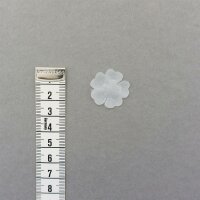 Kleine Organza-Blumen in 3 Größen, Mittel