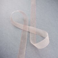 Zartes Organza-Band  in Farbe Beige, 1,9cm Breite